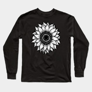 Sunflower Black and White Long Sleeve T-Shirt
